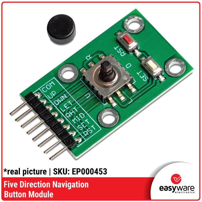 Modul Tombol Navigasi 5 Arah – Pengganti Joystick Digital untuk Menu & Kontrol Robot