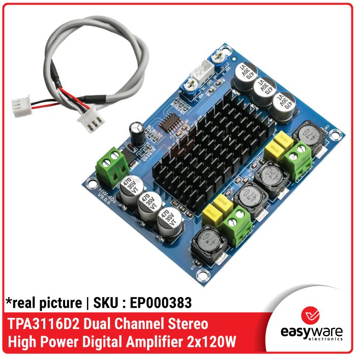 TPA3116D2 Dual Channel Stereo Amplifier 2x120W – Modul Power Amp 240W