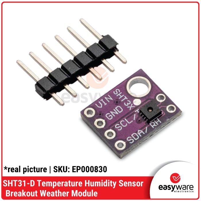 SHT31-D Temperature Humidity Sensor Module – Sensor Suhu Kelembapan I2C ✅