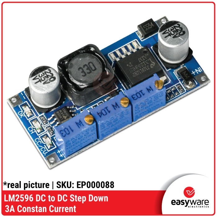 LM2596 Step Down 3A Adjustable Charger Module Constant Current &amp; Voltage