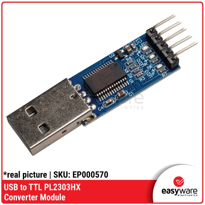 USB to TTL PL2303HX Converter Module – Modul Serial Adapter USB ke TTL RS232 5V 3.3V
