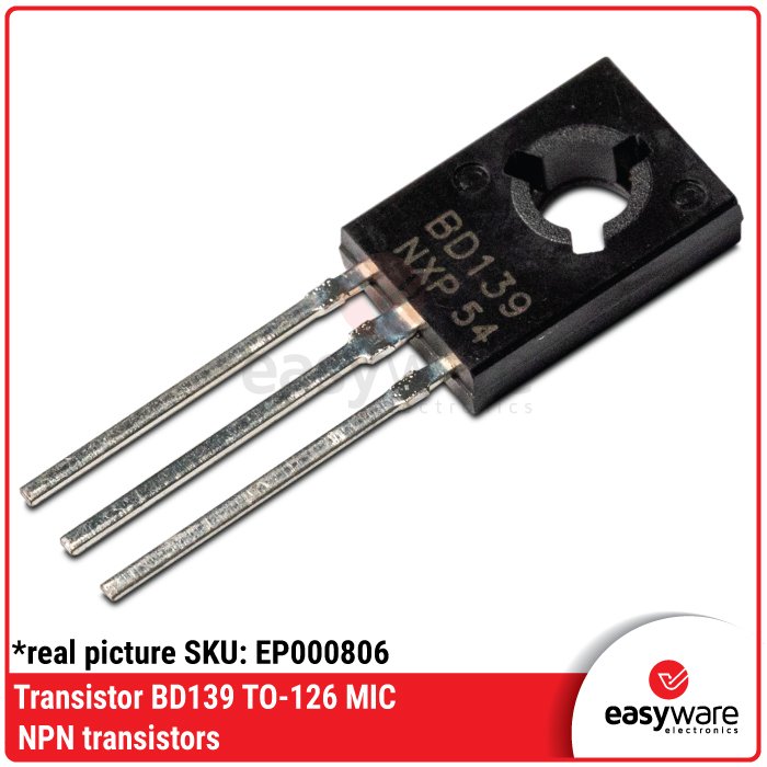 Transistor BD139 BD 139 NPN Medium Power TO-126 1.5A 80V BJT Amplifier Switching