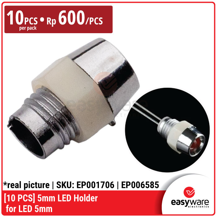 [10 PCS] Holder LED 5mm Dudukan LED 5 mm