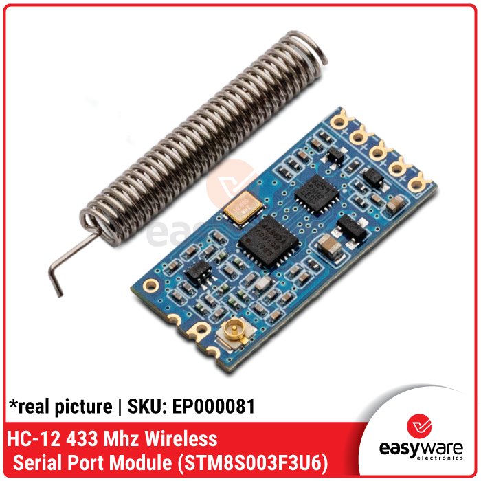 Modul HC-12 Wireless Serial Transceiver 433MHz STM8S003F3U6 – Original