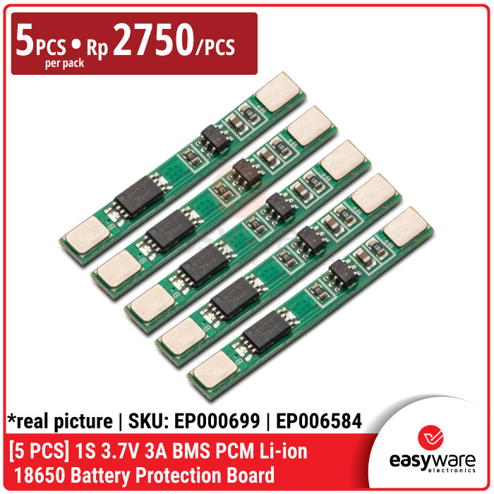 [5 PCS] BMS 1S 3.7V 3A 18650 Li-ion BMS PCM Battery Protection board