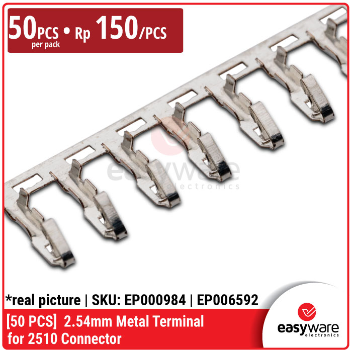 [50 PCS] Molex KF 2510 Metal Terminal 2510 Crimp Inner 2.54mm Female Wire Housing Metal