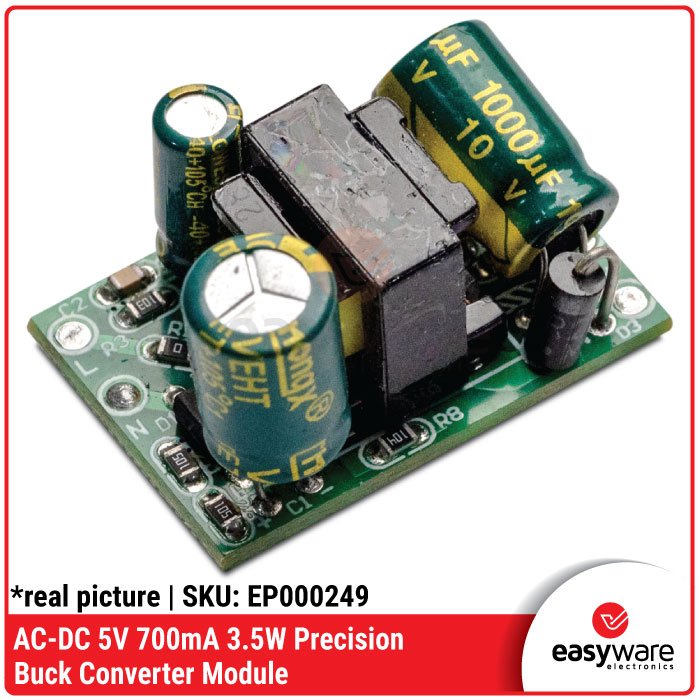 AC-DC 5V 700mA Precision Buck Converter – Modul Power Supply Mini 5V 3.5W