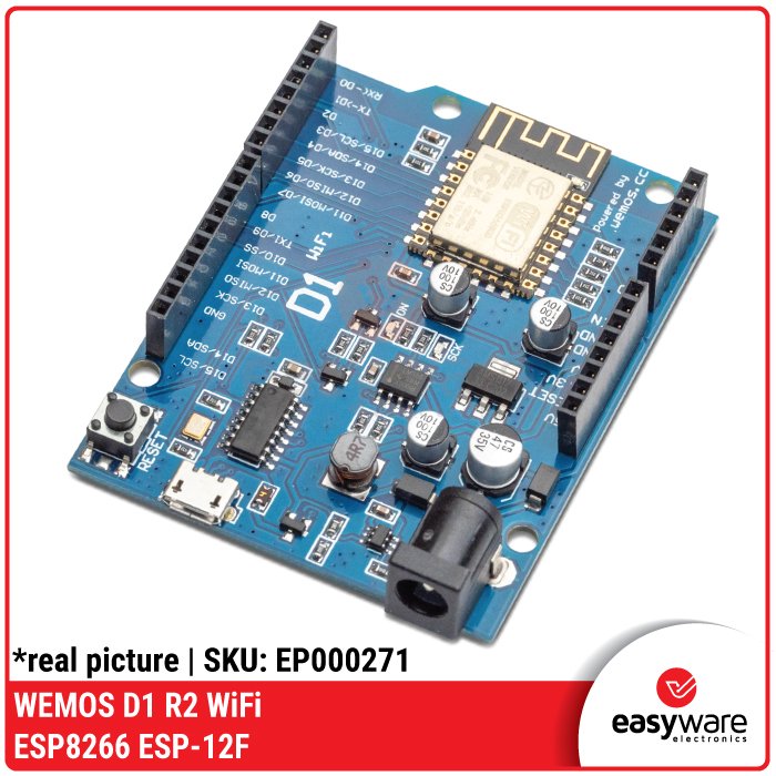 WEMOS D1 R2 ESP8266 ESP-12F WiFi Board – Development Board Layout Arduino UNO
