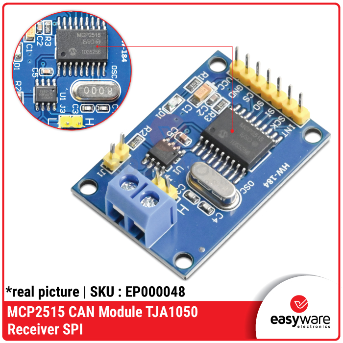 Modul MCP2515 CAN Bus Controller + TJA1050 Transceiver - SPI Interface