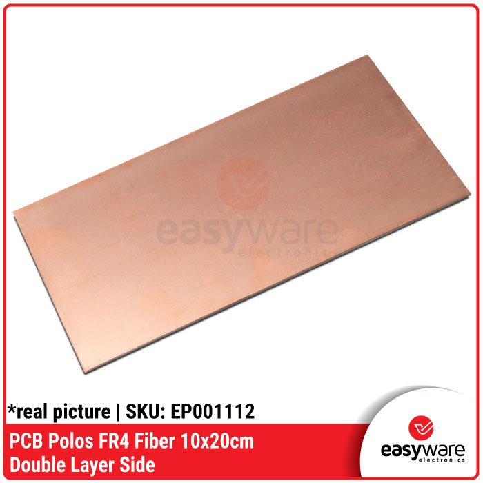 PCB Polos FR4 Fiber 10x20cm Double Layer – Papan PCB Polos Dua Sisi ✅