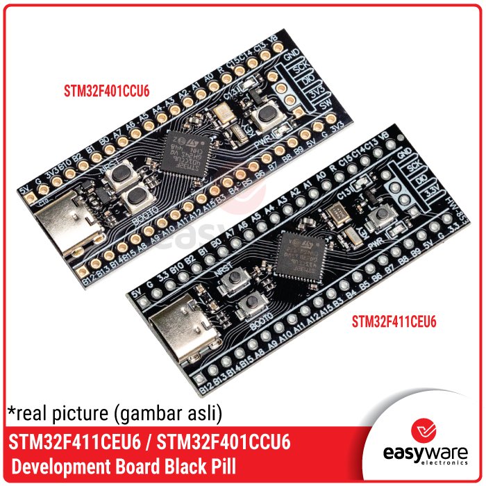 MODUL STM32 Blackpill Series: STM32F401CCU6 &amp; STM32F411CEU6 – Mikrokontroler ARM Cortex-M4