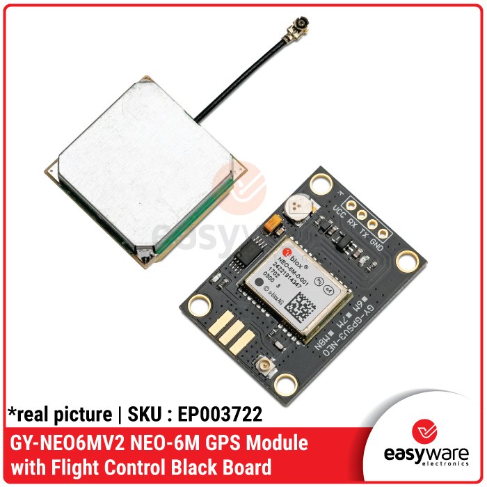 GY-NEO6MV2 NEO-6M GPS Module – Sensor Navigasi Flight Control Black Board untuk Drone &amp; APM