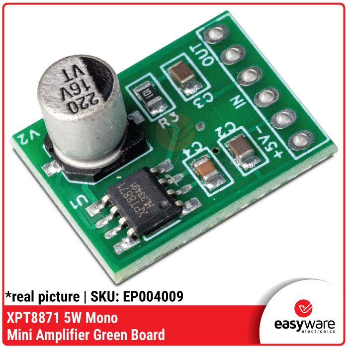 XPT8871 5W Mono Mini Audio Amplifier Board Class AB Green PCB Speaker Amplifier Module