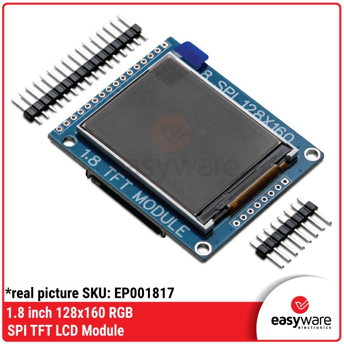 Modul LCD TFT 1.8 Inch 128×160 RGB SPI Serial – Driver ST7735