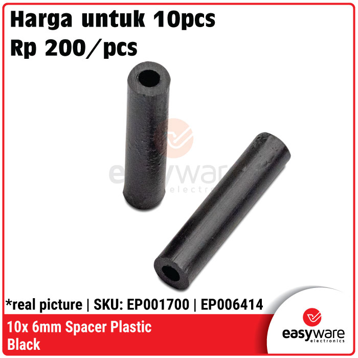 [10 PCS] Spacer Plastik 6mm - Standoff PCB / Support Board DIY