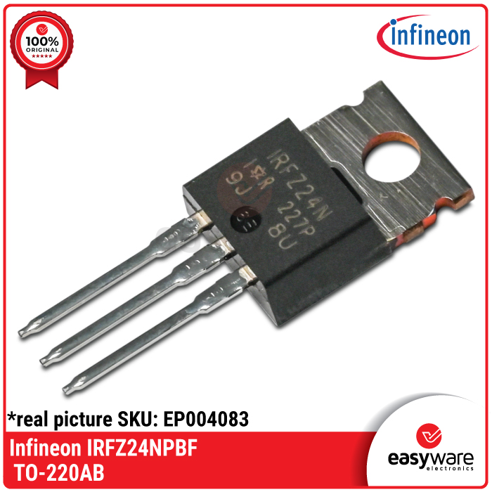 Infineon IRFZ24NPBF N-Channel Power MOSFET 55V 17A TO-220AB