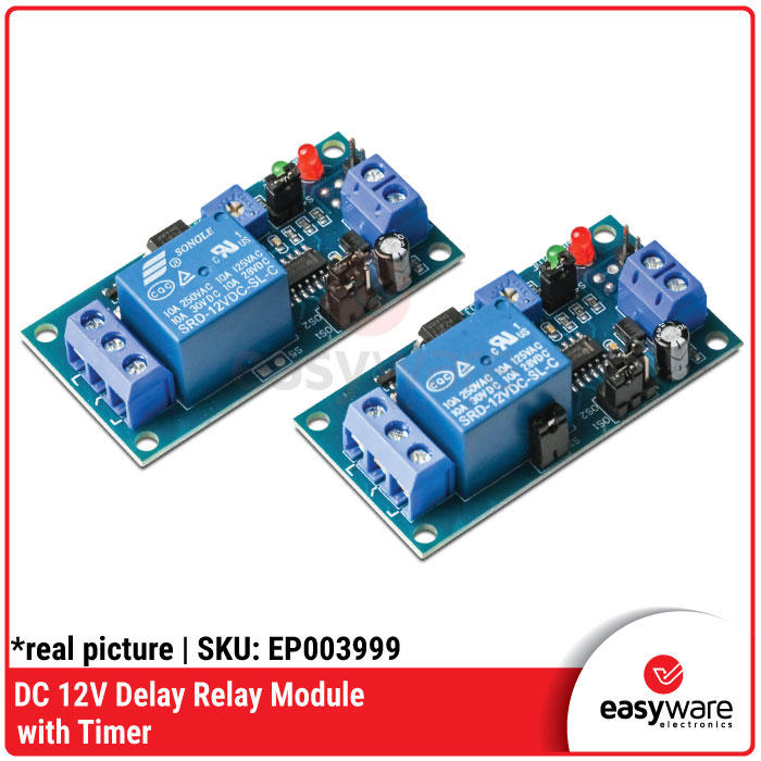 Delay Relay Module 12V Songle with Timer – Module Relay Delay Timer Adjustable