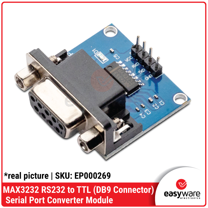 Modul Converter MAX3232 RS232 to TTL Serial Port DB9 untuk Arduino ESP32