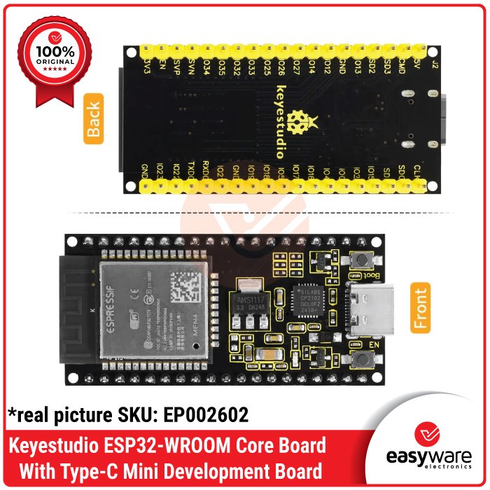 Keyestudio ESP32-WROOM Core Board With Type-C ESP-WROOM-32 Module Mini Development Board ESP32 Module