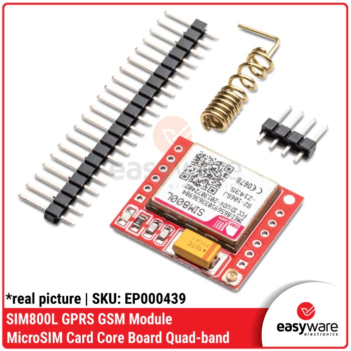 SIM800L GPRS GSM Module Mini Breakout | IoT Arduino SMS Telepon Internet