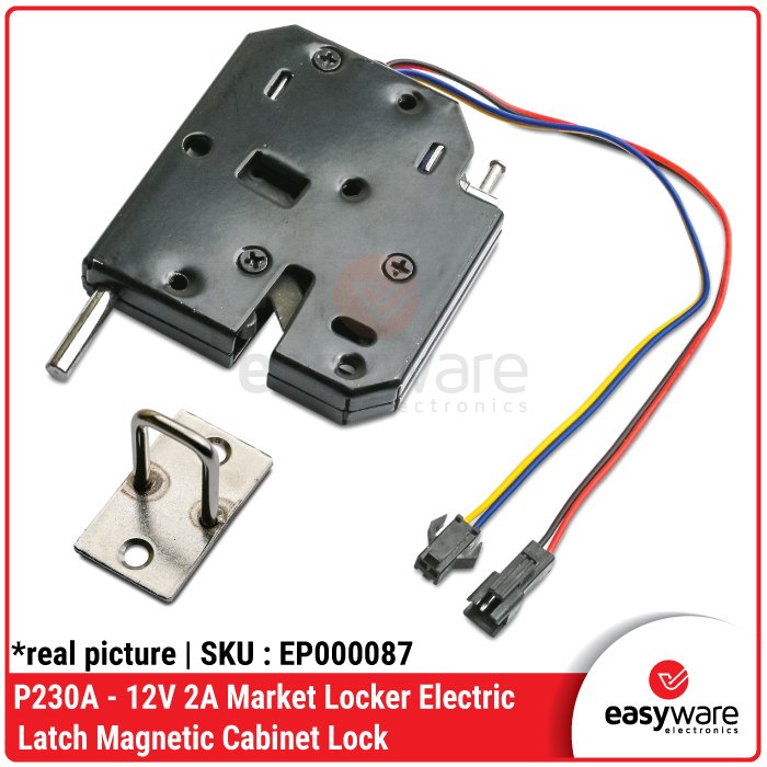 Kunci Elektrik Loker P230A Magnetic Cabinet Lock – Solenoid Latch