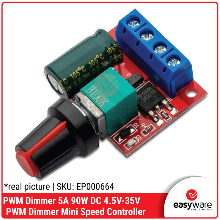 Dimmer DC 4.5-35V 90W 5A PWM DC Motor Speed Controller Control Regulator Module