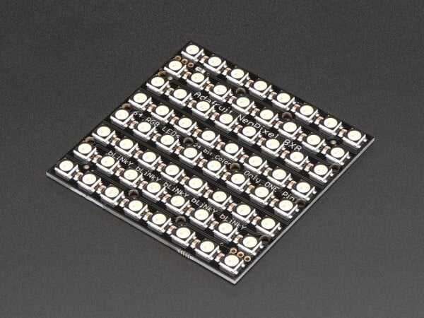 Adafruit NeoPixel 8x8 NeoMatrix with 64x RGBW LEDs Cool White ~6000K 2872
