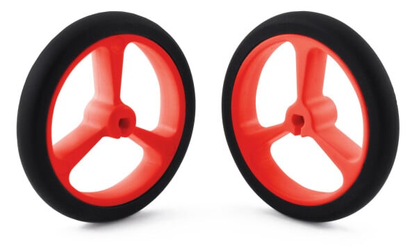 Pololu Wheel 40x7mm Pair Red for Micro Metal Gearmotors 1453