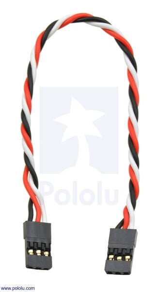 Twisted Servo Extension Cable 3Pin length 6"(150mm) Female - Female