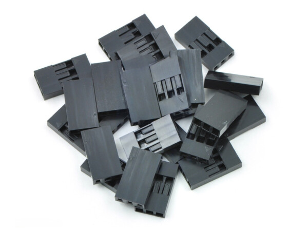 0.1" (2.54mm) Crimp Connector Housing: 1x3-Pin 25-Pack for Pre-Crimed Terminals