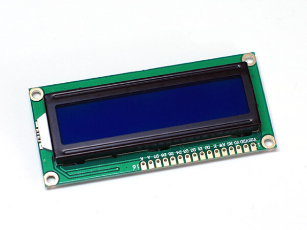 Character 16x2 LCD Display Module 1602 White on Blue 5V Header Strip