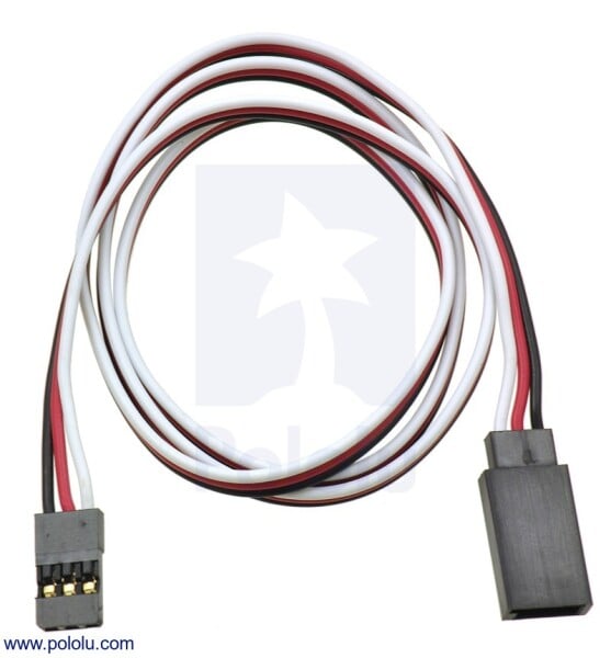 Servo Extension Cable 3Pin length 24"(600mm) Male - Female