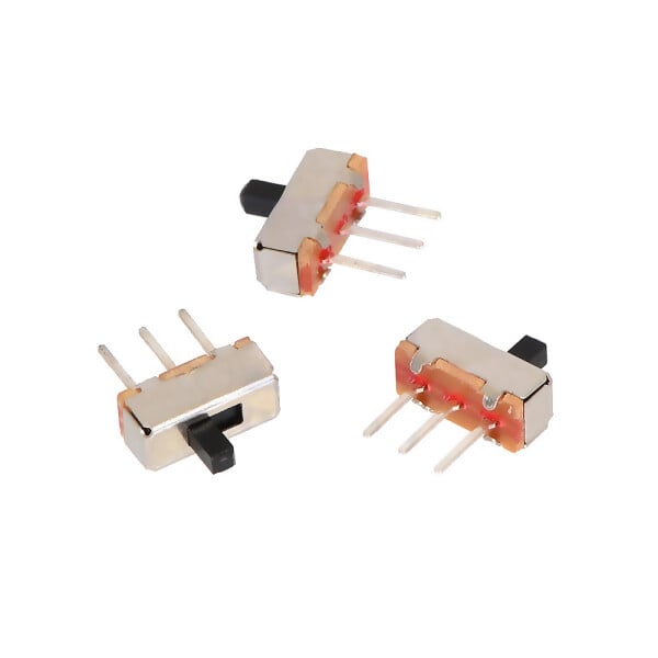 Pololu Mini Slide Switch: 3-Pin, SPDT, 0.3A (3-Pack)
