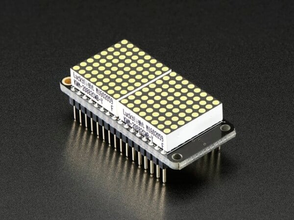 Adafruit 0.8inch 8x16 LED Matrix FeatherWing Display White for Arduino 3149