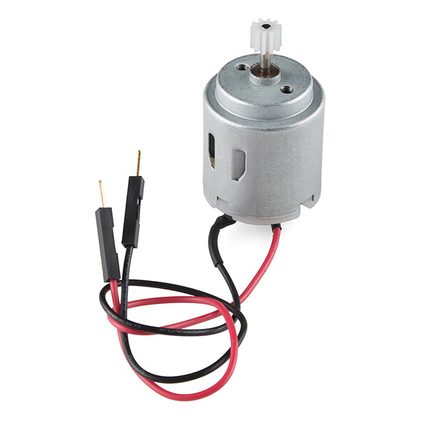 SparkFun Hobby Motor - Gear 6mm/10 Tooth/1-3VDC (max.12VDC)/6600RPM