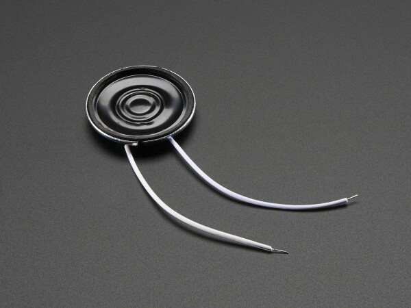Adafruit Mini Metal Speaker w Wires - 8 ohm 0.5W