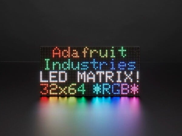 Adafruit 64x32 RGB LED Matrix 3mm Pitch for Raspberry Pi Arduino Beagle Bone 2279