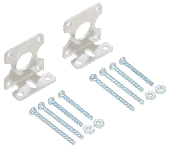 Pololu Stamped Aluminum L-Bracket Pair for Plastic Gearmotors 2670