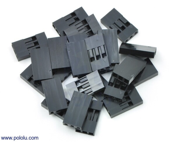 2,54mm Dupont Jumper Crimp Connector Housing Stecker 1x3Pin 25 Pack
