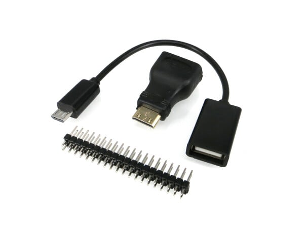Mini HDMI Adapter & USB OTG Kabel Female A to microB für Raspberry Pi Zero/Zero 2 W Zubehör Set