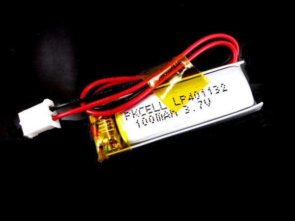 Batteria LiPo Polimero di Litio-Ione 3,7V 105mAh con connettore JST-PHR-2 LP401230