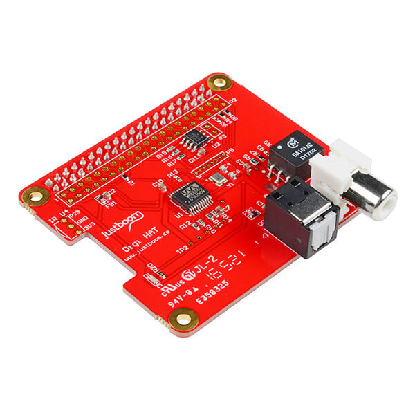 JustBoom Digi HAT digital audio output add-on board for Raspberry Pi