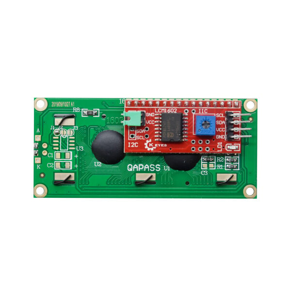 Character 16x2 LCD Display Module 1602 Black on Green 5V I2C Interface HD44780