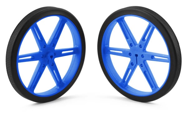 Pololu Wheel 80x10mm Pair Blue for Micro Metal Gearmotors 1433