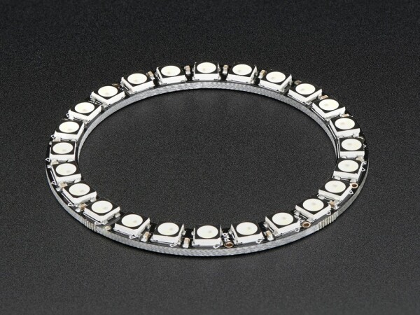 Adafruit NeoPixel Ring 24x 5050 RGBW LEDs Cool White with Integrated Drivers 6000K 2863