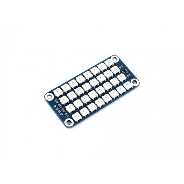 Waveshare True color 4x8 RGB LED HAT for Raspberry Pi 3 Model B /Zero/Zero W Display