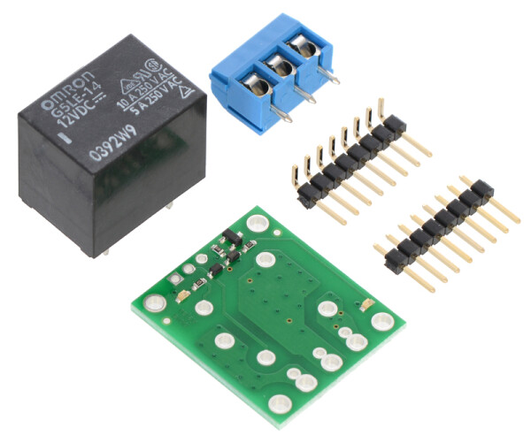 Pololu Basic SPDT Relay Carrier con Relè 12VDC (Kit Parziale) Modulo Relè 1-Canale