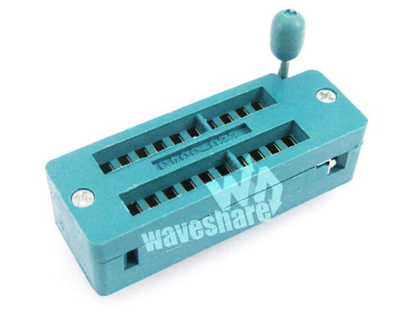 Waveshare DIP 20 Pin ZIF Socket (Green) IC Test & Burn-in Socket for DIP20 package