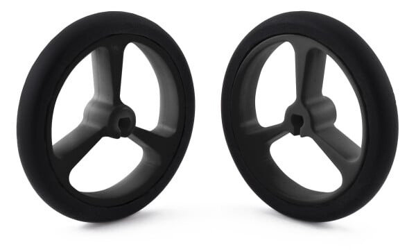 Pololu Wheel 40x7mm Pair Black for Micro Metal Gearmotors 1452