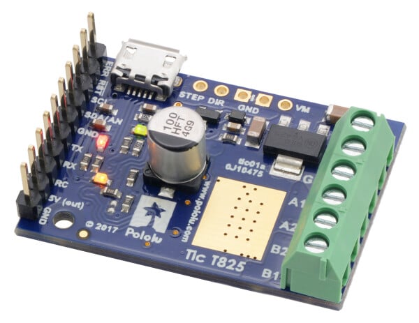 Pololu Tic T825 USB Multi-Interface Stepper Motor Controller (Connectors Soldered) 3130